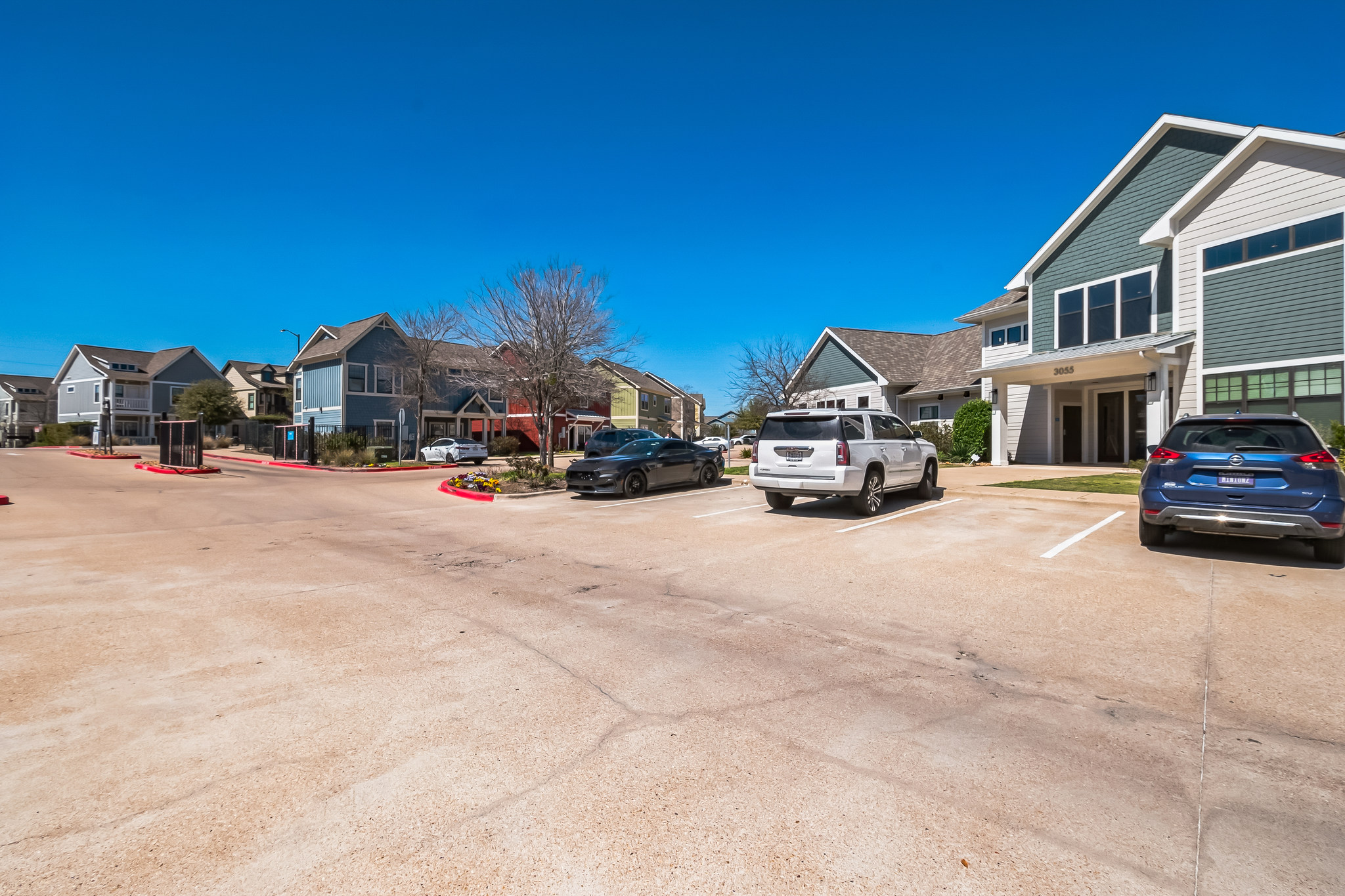 Parking lot at the heights College station